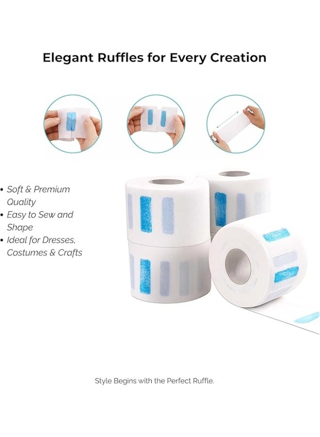 Globalstar Pack of 5 Disposable Neck Strips Rolls – Stretchy Neck Covering for Hairdressers and Barbers - Image 5